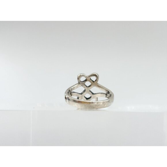 Celtic Style Eternal Knot Ornate 925 Sterling Silver Vintage Ring - sz 6.25 - Picture 5 of 13